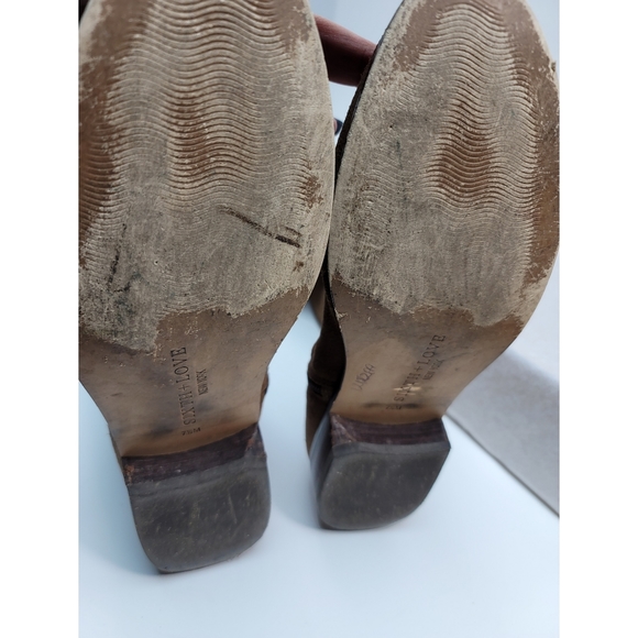 Sixth+love long boots size 7.5 brown color - Picture 10 of 15